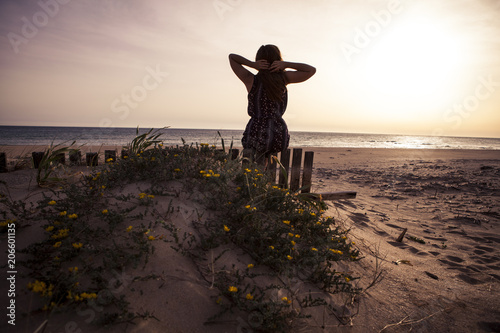 Bilde på lerret atardecer el palmar