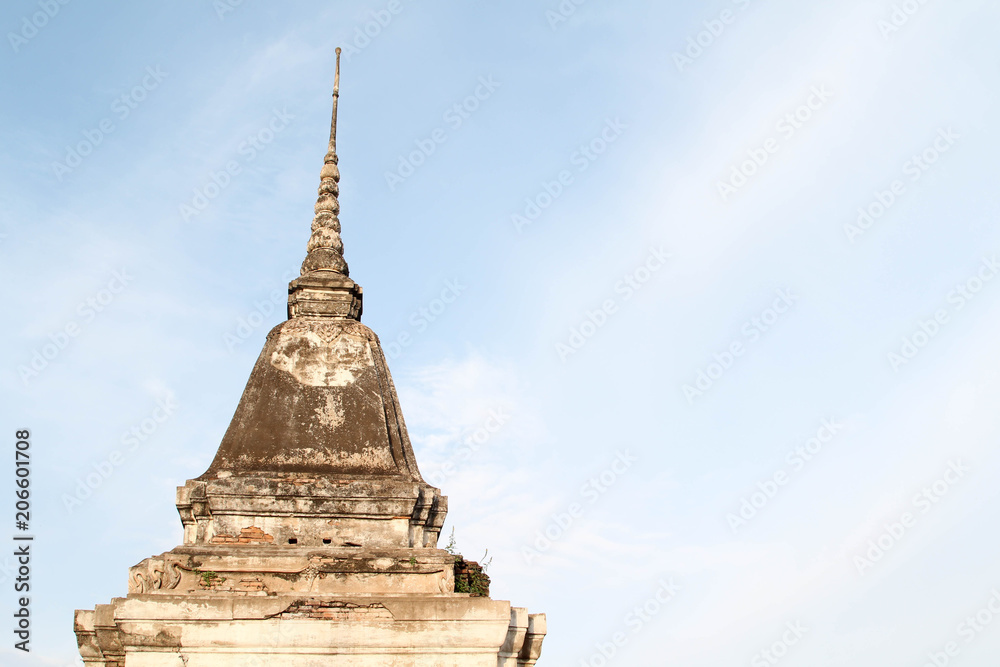 Naklejka premium Thai temple, Wat Phra Sri Rattana Mahathat, Phitsanulok , Thailand.