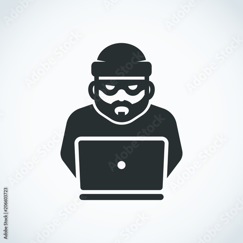 Robber icon. Bandit. Hacker