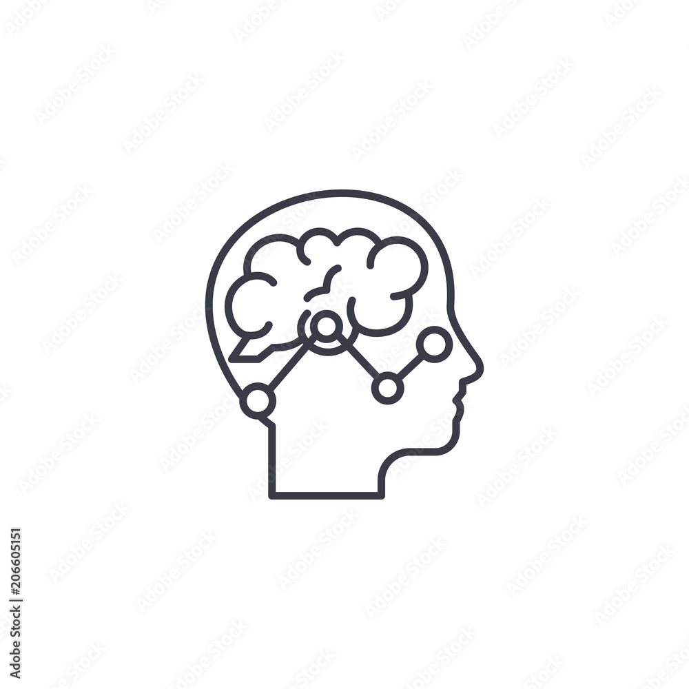 Financial forecast linear icon concept. Financial forecast line vector sign, symbol, illustration. Financial forecast linear icon concept. Financial forecast line vector sign, symbol, illustration.