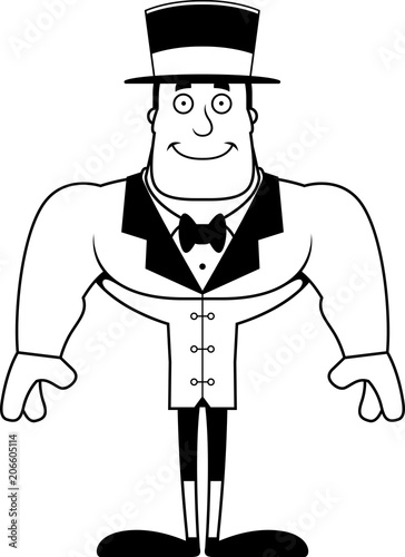 Cartoon Smiling Ringmaster