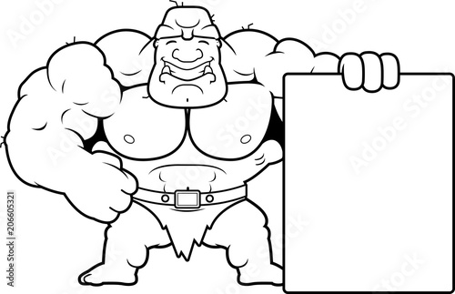 Cartoon Ogre Sign