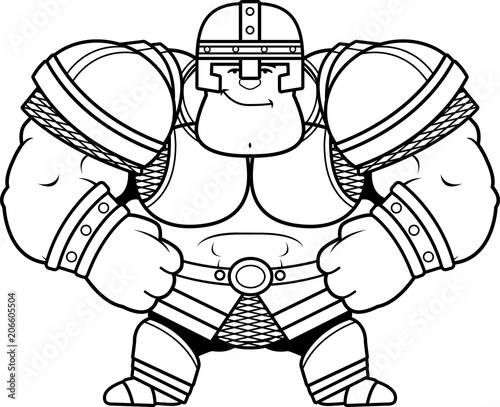 Cartoon Warrior Confident