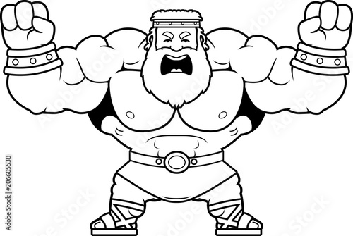 Cartoon Zeus Angry