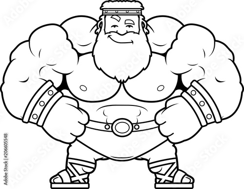 Cartoon Zeus Confident