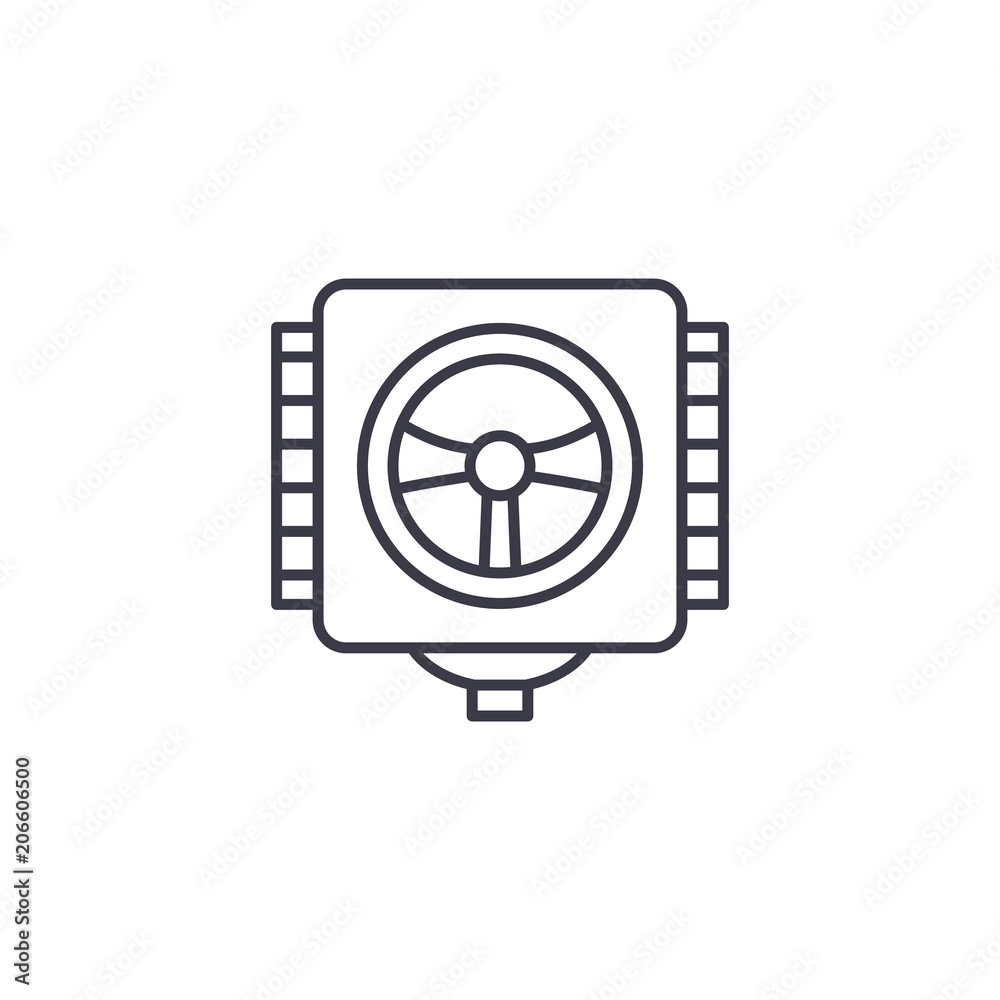 Industrial Valve linear icon concept. Industrial Valve line vector sign, symbol, illustration. Industrial Valve linear icon concept. Industrial Valve line vector sign, symbol, illustration.