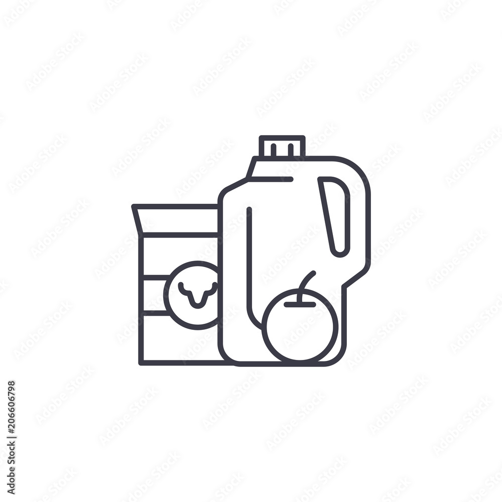 Juice linear icon concept. Juice line vector sign, symbol, illustration. Juice linear icon concept. Juice line vector sign, symbol, illustration.