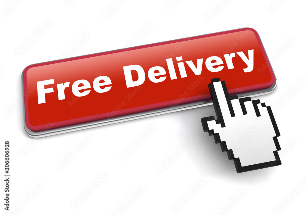 free delivery concept 3d illustration isolated free delivery concept 3d illustration isolated
