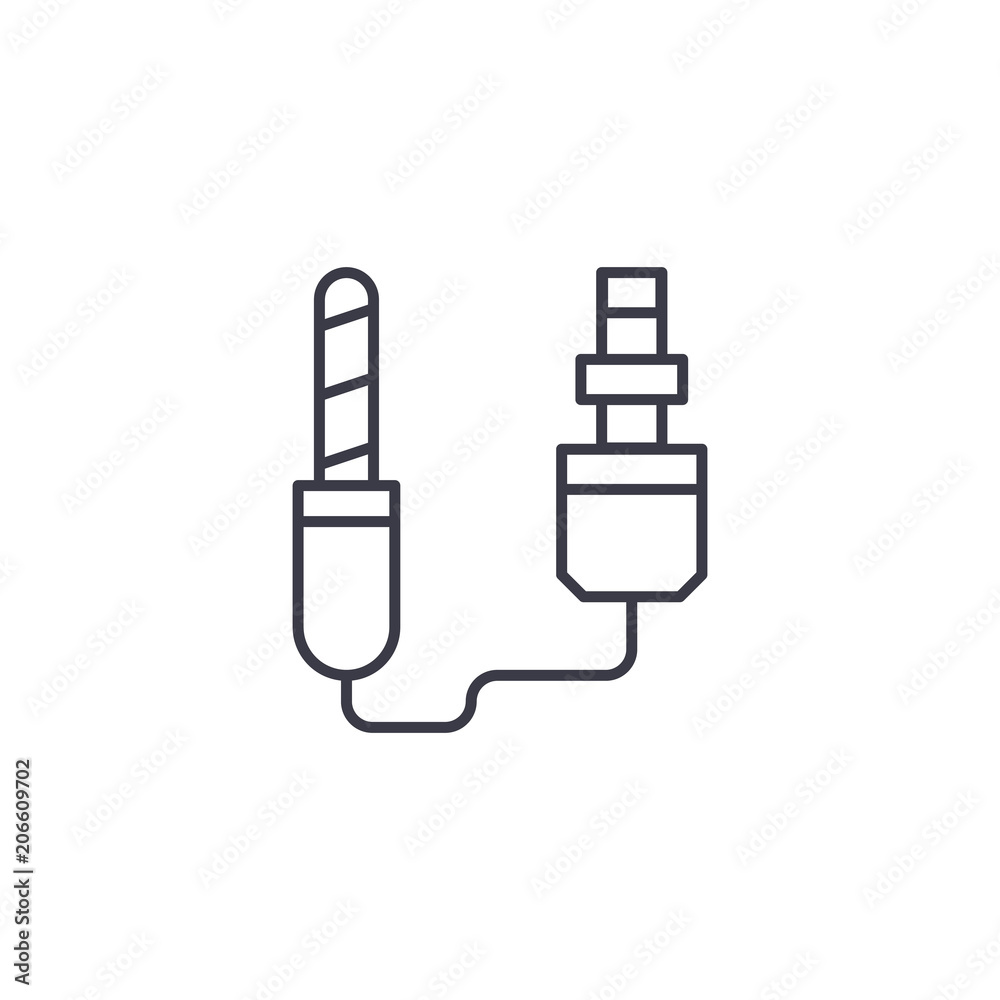 Remote shutter release linear icon concept. Remote shutter release line vector sign, symbol, illustration. Remote shutter release linear icon concept. Remote shutter release line vector sign, symbol, illustration.
