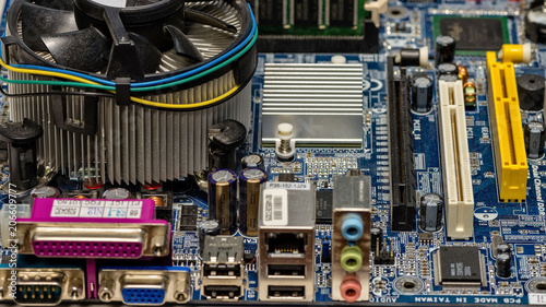 Close-up computer mother board