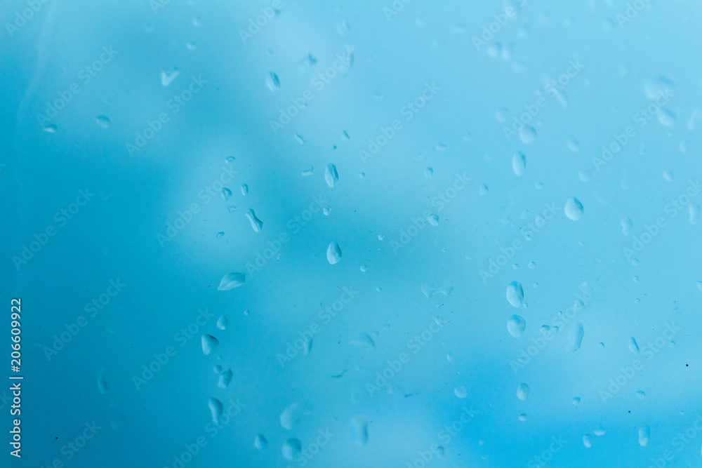 glass of water sky background