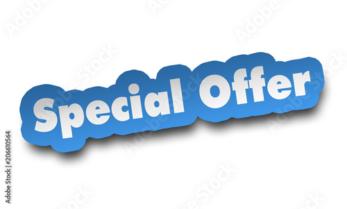 special offer concept 3d illustration isolated