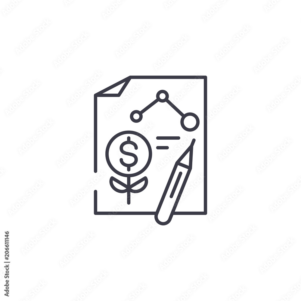 Startup plan linear icon concept. Startup plan line vector sign, symbol, illustration. Startup plan linear icon concept. Startup plan line vector sign, symbol, illustration.