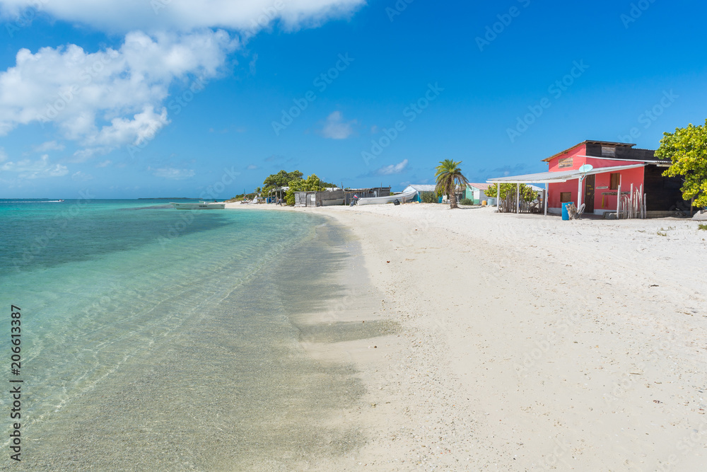 Crasqui Cay bay in Los Roques archipelago, one of the favorite destinations by tourists in Venezuela