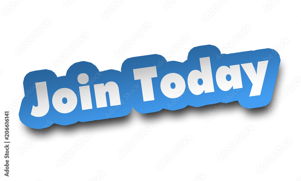 join today concept 3d illustration isolated join today concept 3d illustration isolated