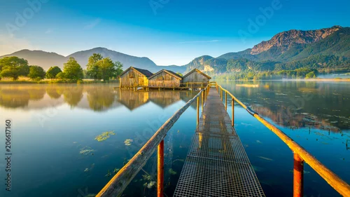 Obraz Wschód słońca, Kochelsee