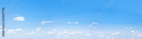 blue sky with clouds background wide panorama