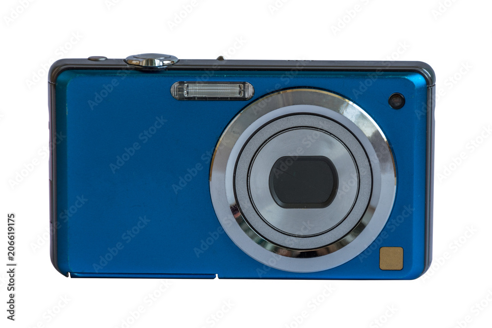 Compact camera isolated on white background. Compact camera isolated on white background.
