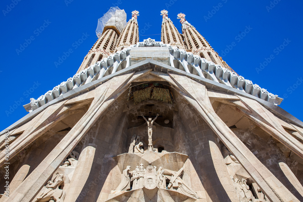 Passion Facade of the Basilica and Expiatory Church of the Holy Family