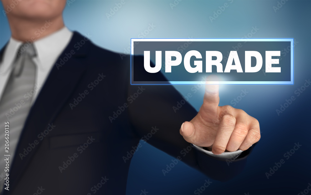 upgrade pushing concept 3d illustration upgrade pushing concept 3d illustration