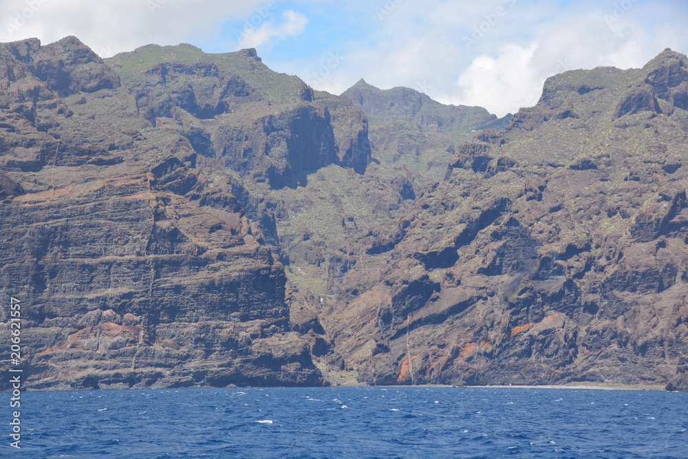acantilados en la costa de Tenerife