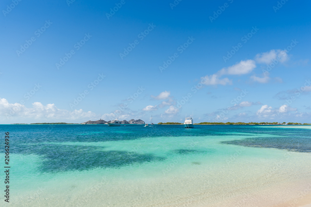 Beautiful beach in Los Roques archipelago, one of the most stunning destinations