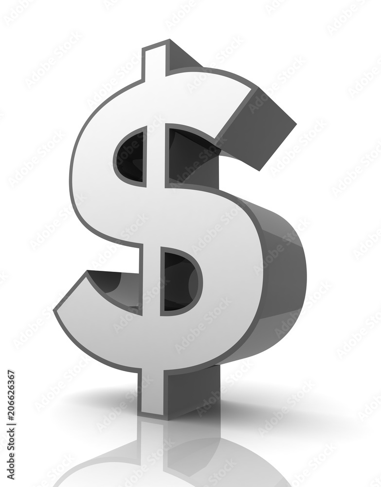 dollar sign concept 3d illustration dollar sign concept 3d illustration
