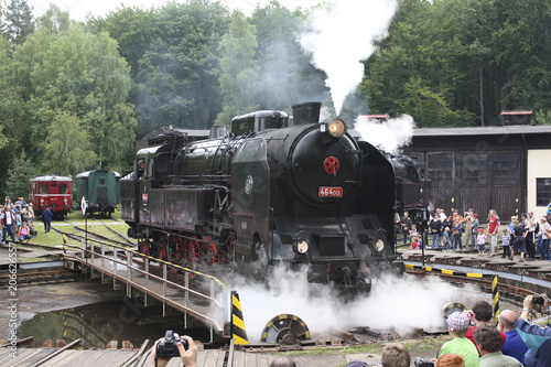 Czech old steam locomotive