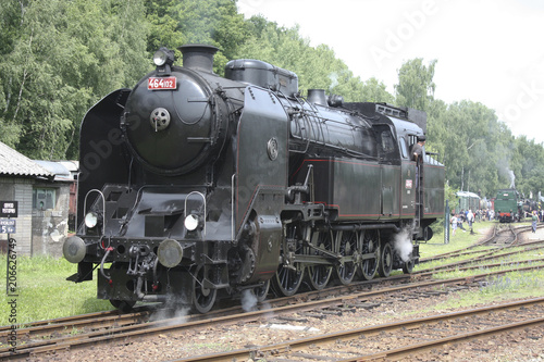 Czech old steam locomotive