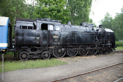 Czech old steam locomotive