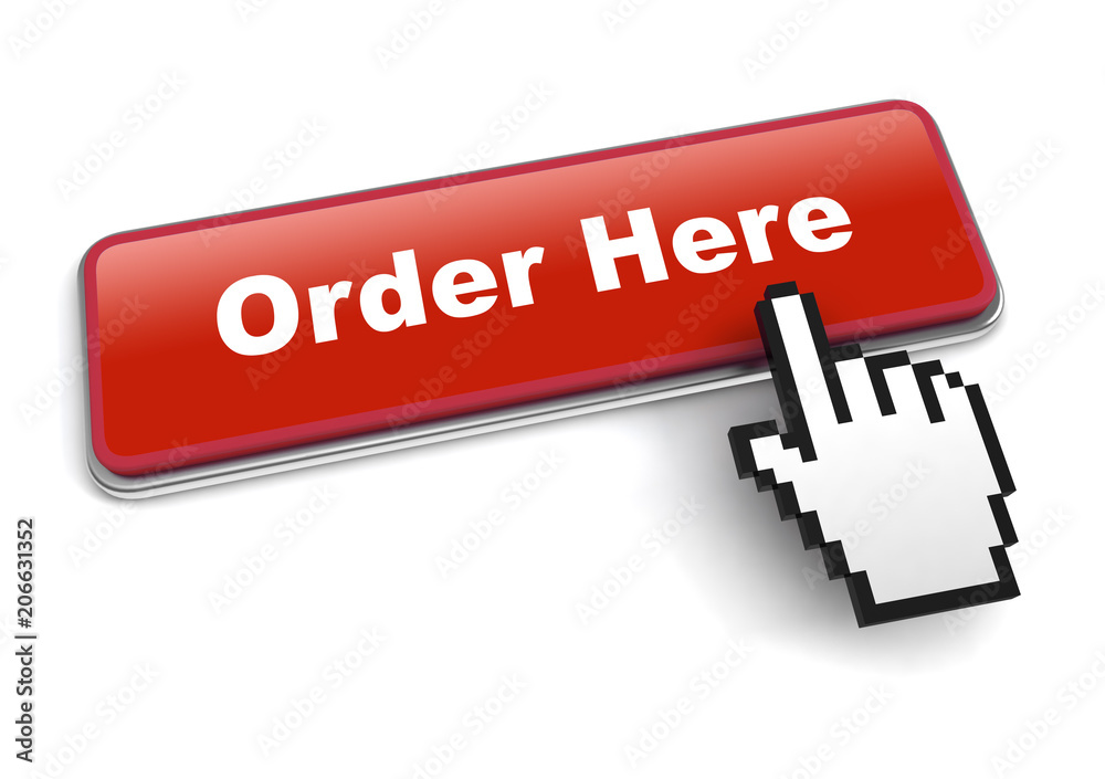 order here concept 3d illustration isolated