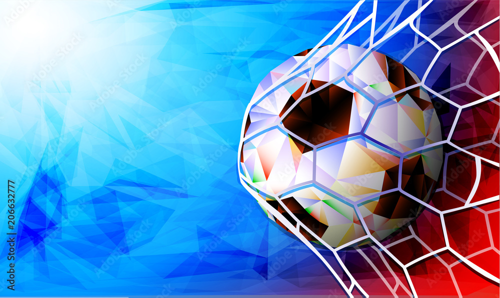 Football 2018 World Championship Background Soccer Russia. Vector  illustration. Stock Vector | Adobe Stock