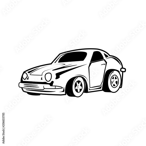 CAR CARTOON vector  on white background 
