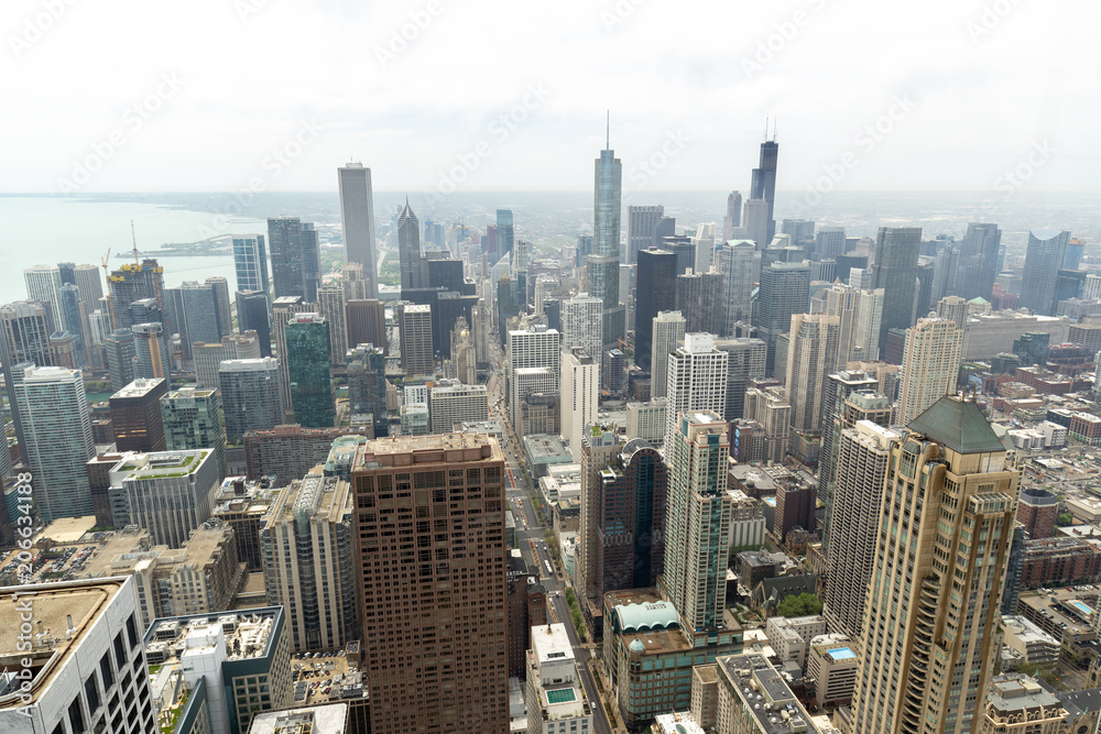Fototapeta premium Chicago downtown skyline buildings