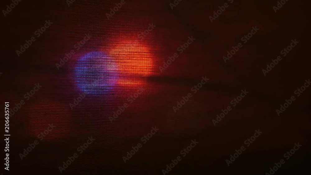 Abstract Police Lights at Night Through Window Abstract Police Lights at Night Through Window
