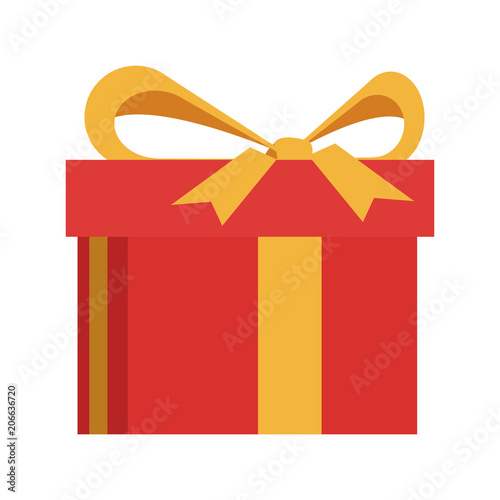 Gift box isolated vector illustration graphic design