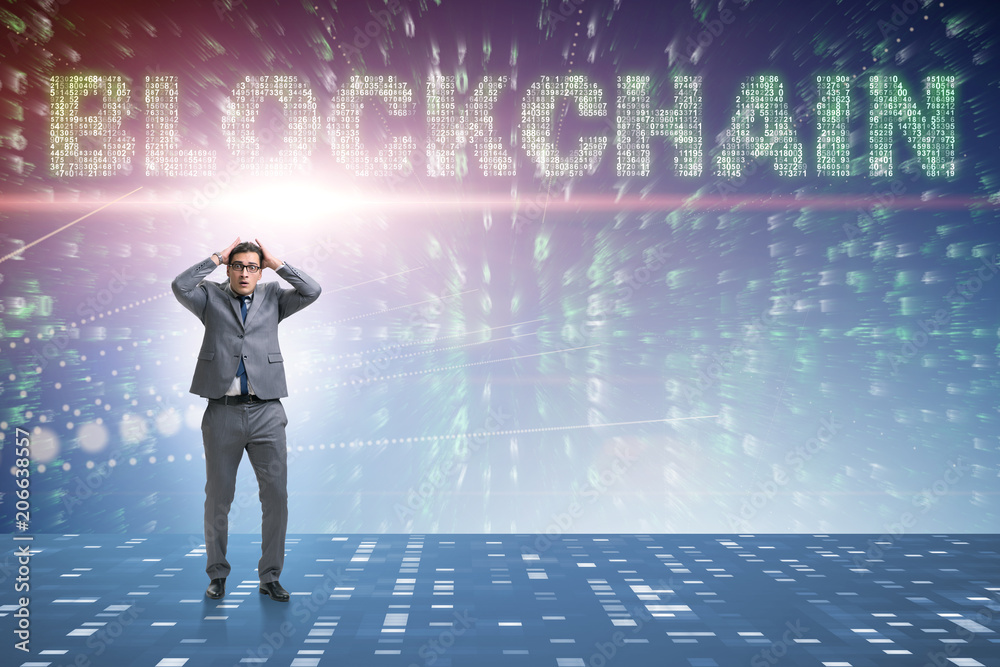 Businessman confused about all cryptocurrencies Businessman confused about all cryptocurrencies