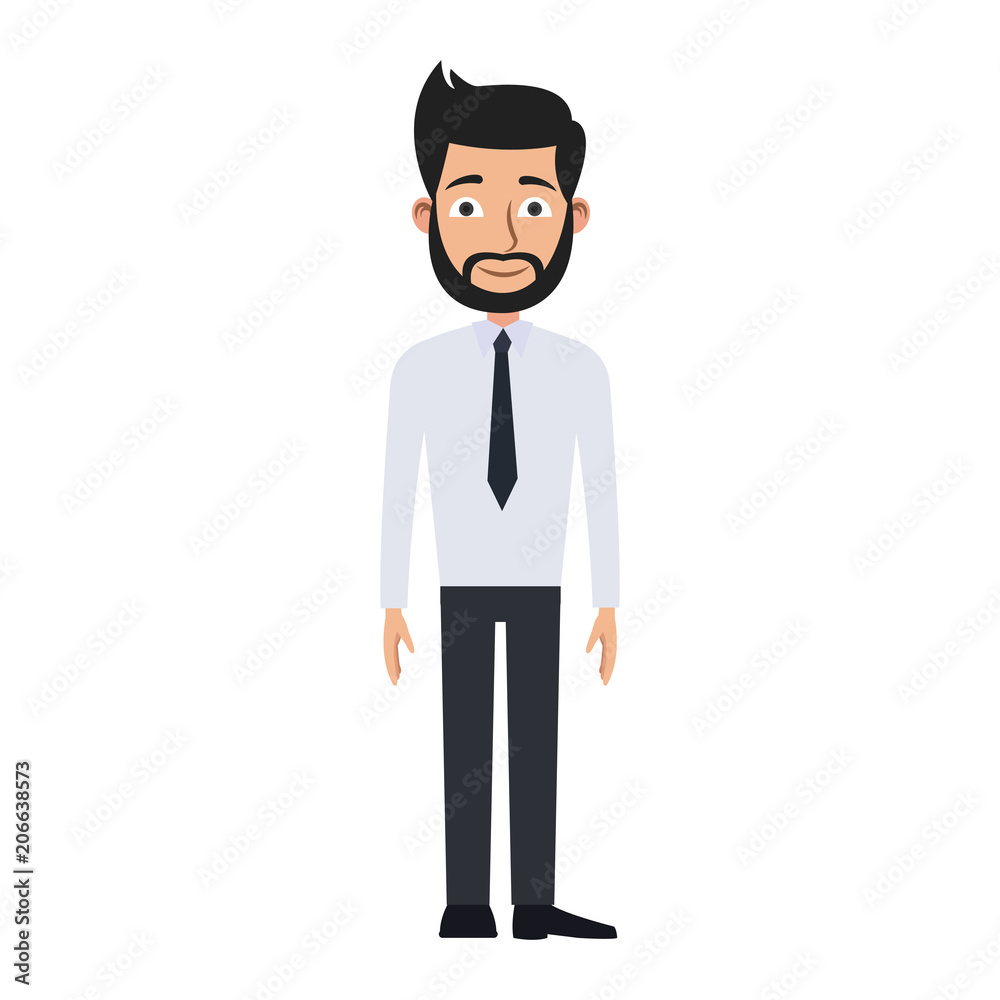 Executive businessman cartoon vector illustration graphic design