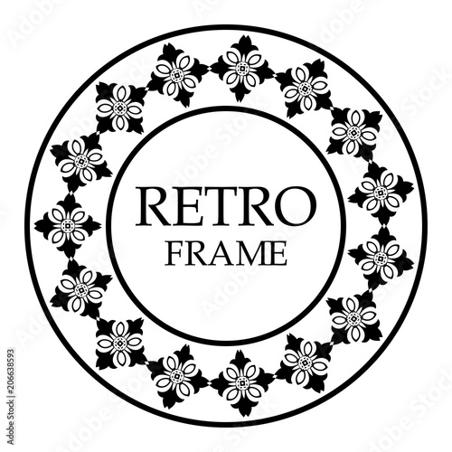 Round ornamental frame