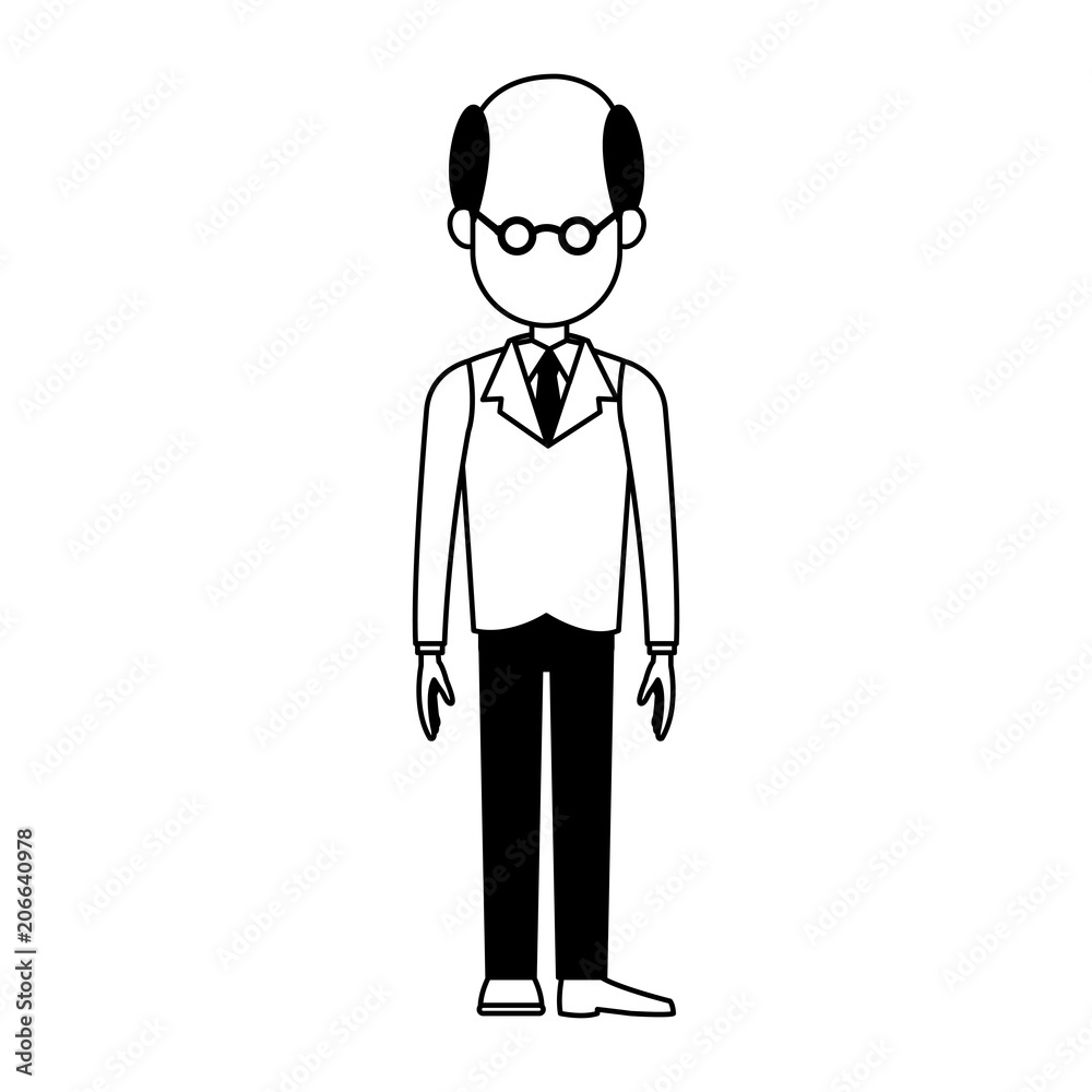 Executive businessman faceless cartoon vector illustration graphic design Executive businessman faceless cartoon vector illustration graphic design