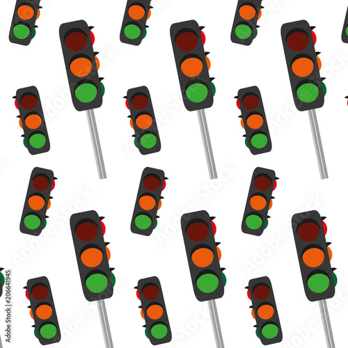 safety traffic light transport background