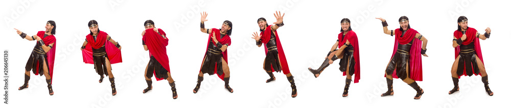 Gladiator isolated on white Gladiator isolated on white