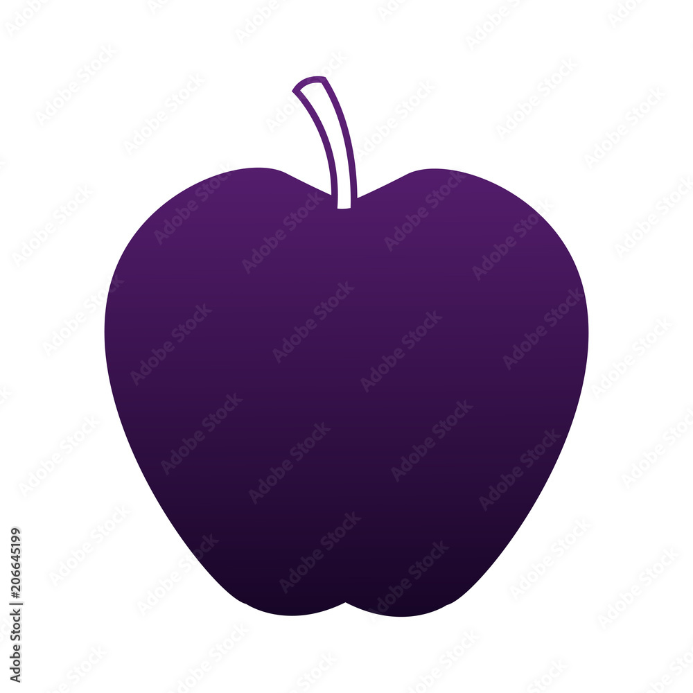 Fototapeta premium Apple fruit isolated vector illustration graphic design