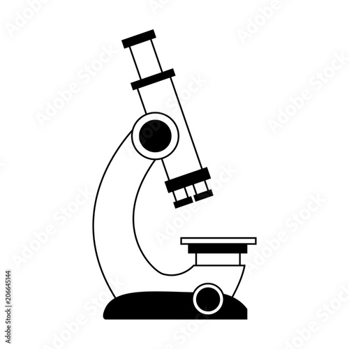 Microscope scientific tool vector illustration graphic design