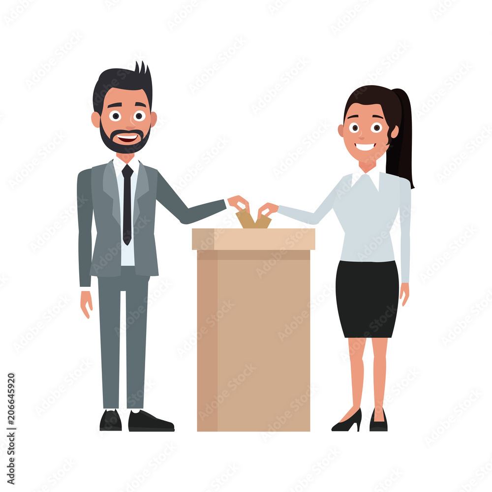 Politicians voting cartoon vector illustration graphic design Politicians voting cartoon vector illustration graphic design