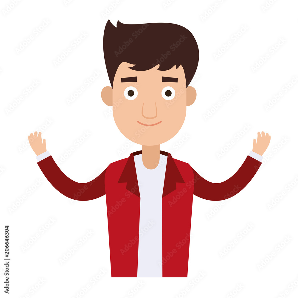 Young man cartoon vector illustration graphic design Young man cartoon vector illustration graphic design