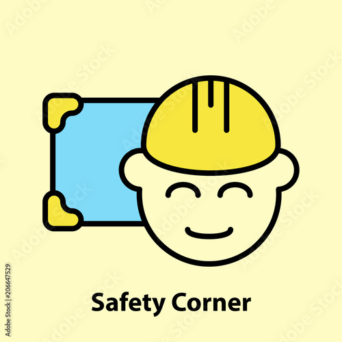 Line icon of Safety Corner