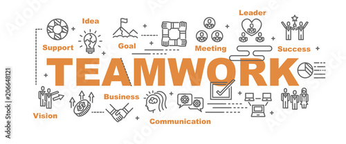 teamwork vector banner
