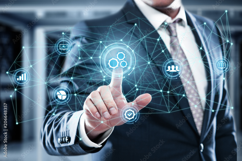 Automation Software Technology Process System Business concept Automation Software Technology Process System Business concept