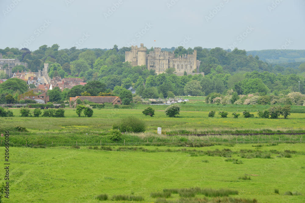 Fototapeta premium A castle in West Sussex, England.